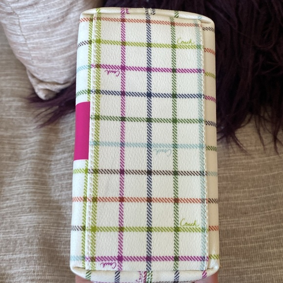 BNWT Tat Top Pink Handle Crossgrain Leather and Coated Canvas Coach Mini Bag - Picture 8 of 13